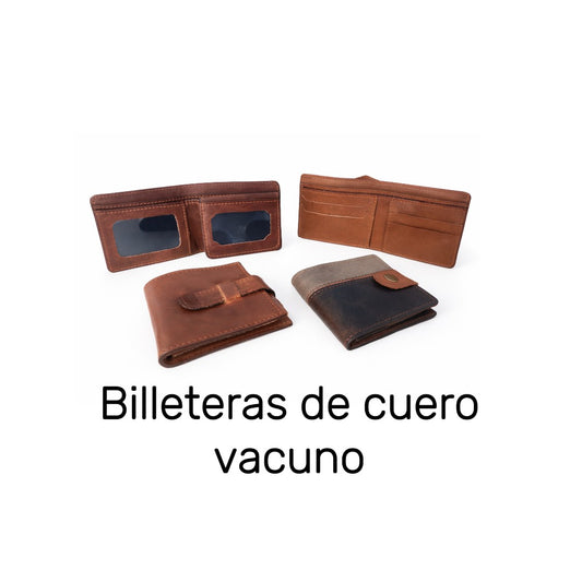 Pack 10 Billeteras Cuero Vacuno Oferta especial🤩
